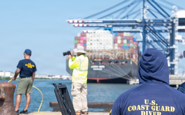U.S. Coast Guard Dive Team Conducts Underwater Security Sweep for Sail 250