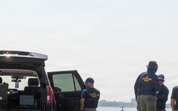 U.S. Coast Guard Dive Team Conducts Underwater Security Sweep for Sail 250