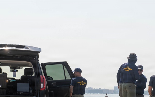 U.S. Coast Guard Dive Team Conducts Underwater Security Sweep for Sail 250