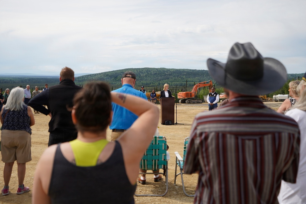 Groundbreaking ceremony for the Interior Alaska Veterans Cemetery