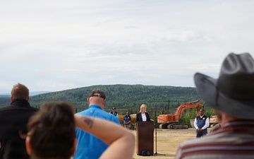Groundbreaking ceremony for the Interior Alaska Veterans Cemetery