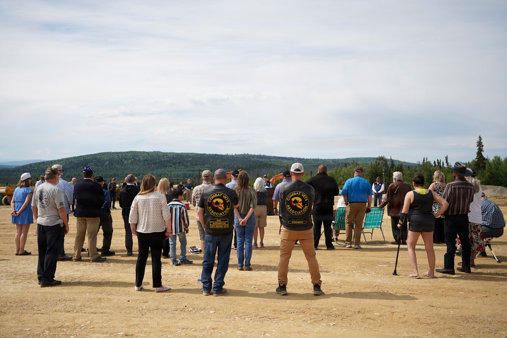 Groundbreaking ceremony for the Interior Alaska Veterans Cemetery