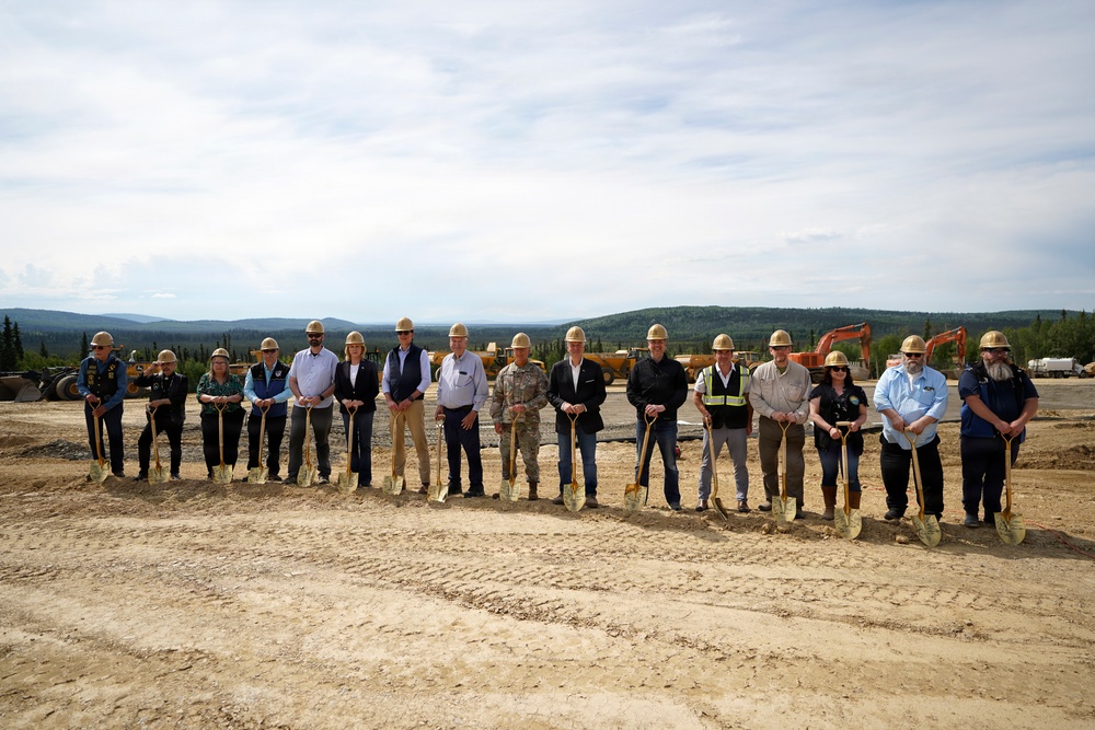 Groundbreaking ceremony for the Interior Alaska Veterans Cemetery