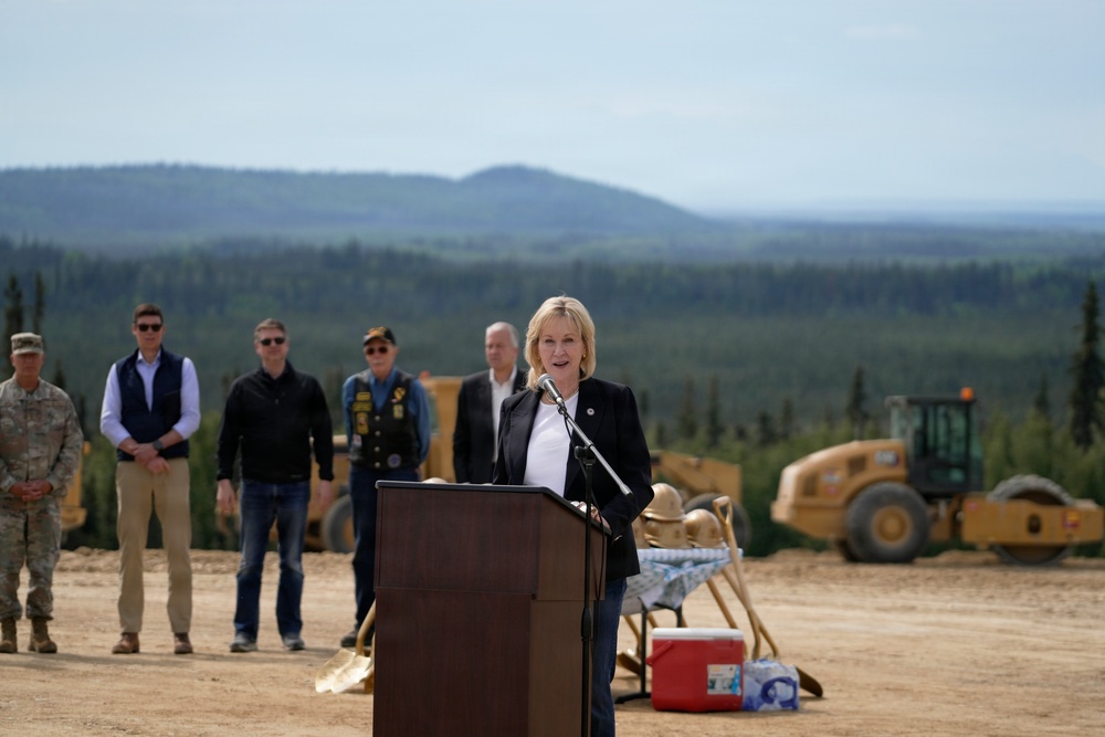 Groundbreaking ceremony for the Interior Alaska Veterans Cemetery