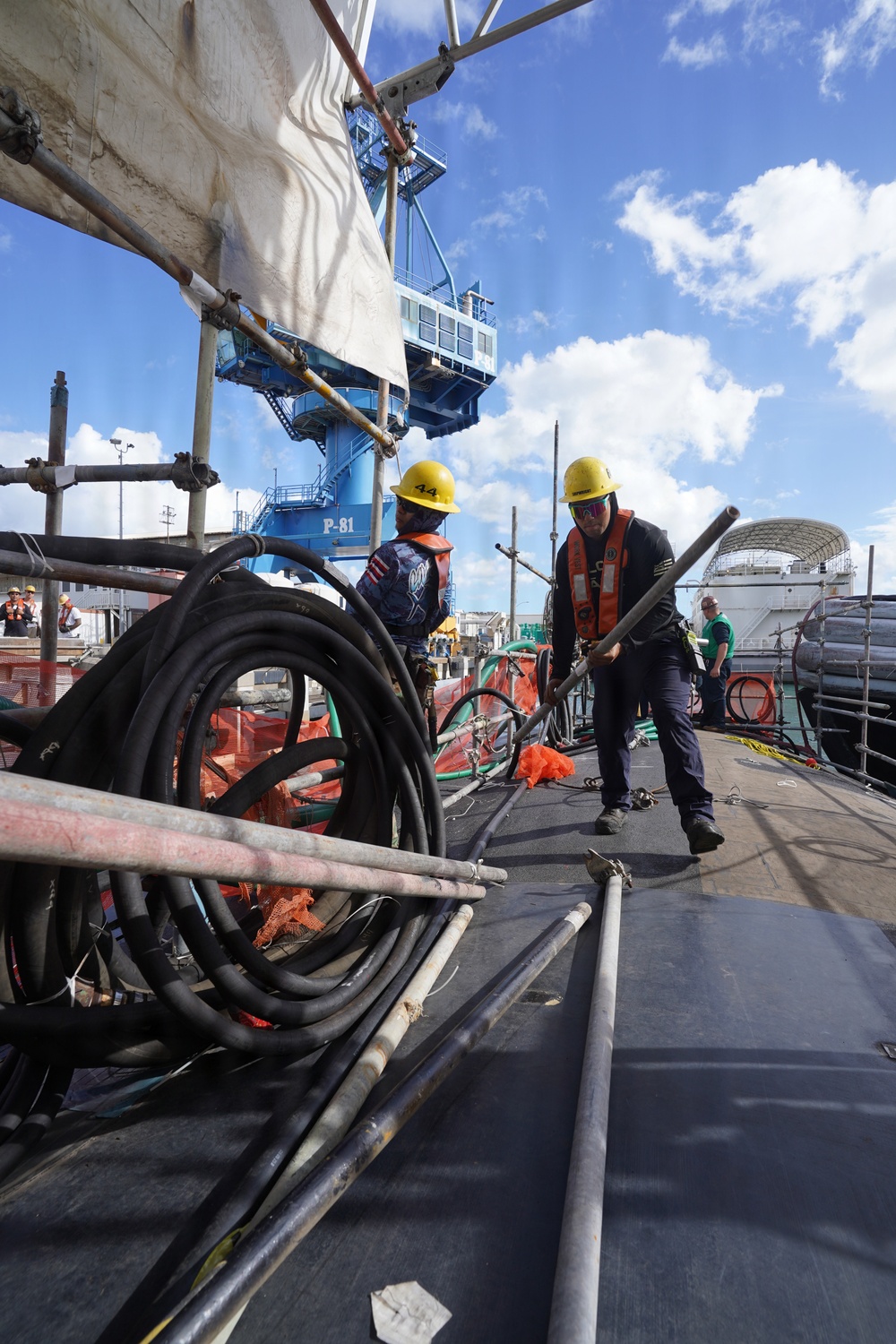 USS Illinois successfully undocks at Pearl Harbor Naval Shipyard