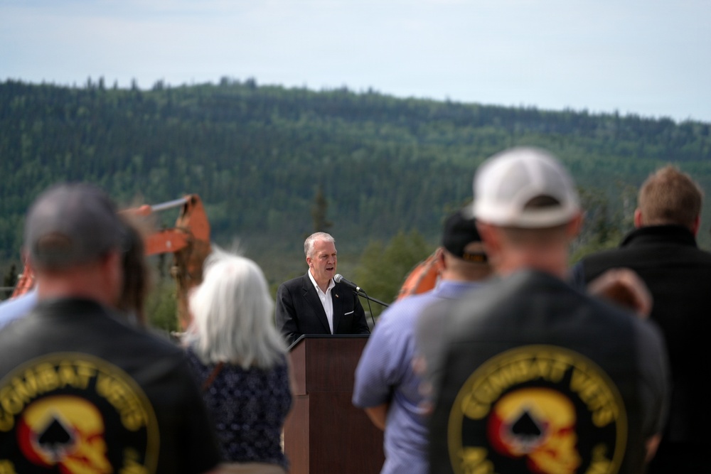 Groundbreaking ceremony for the Interior Alaska Veterans Cemetery
