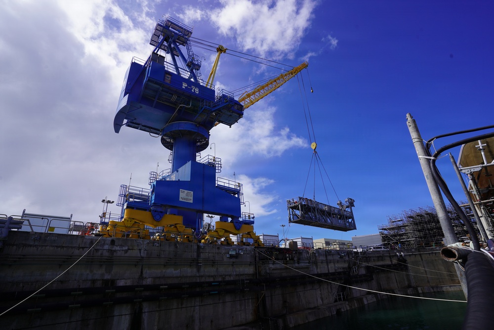 USS Illinois successfully undocks at Pearl Harbor Naval Shipyard