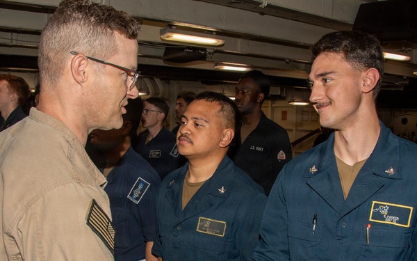 Nimitz Sailors Recieve Awards