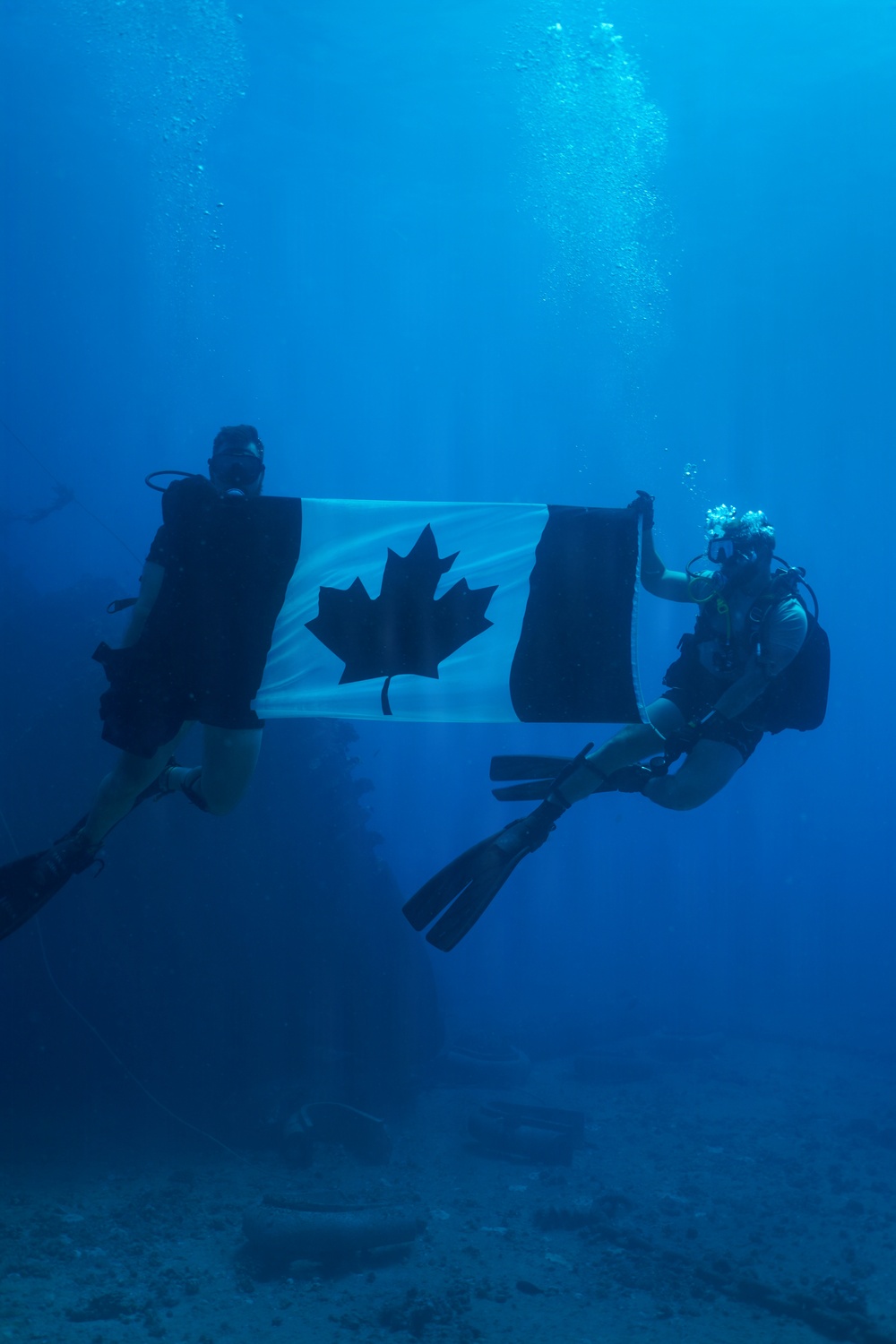 U.S., Mexican, Peruvian and Canadian Navy Divers conduct familiarization dives during RIMPAC 2026
