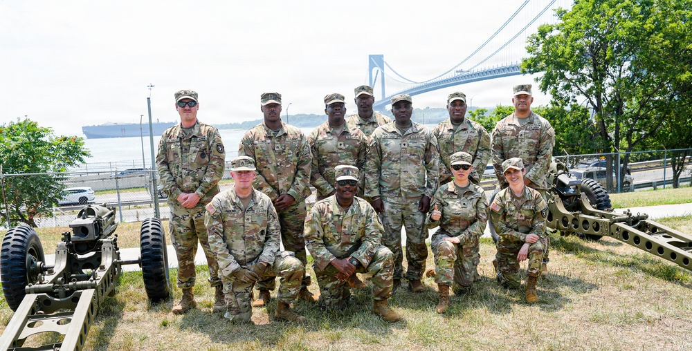 Fort Hamilton Renders Cannon Salute as USS Kearsarge Arrives for Sail4th 250 and International Naval Review