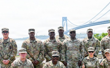 Fort Hamilton Renders Cannon Salute as USS Kearsarge Arrives for Sail4th 250 and International Naval Review