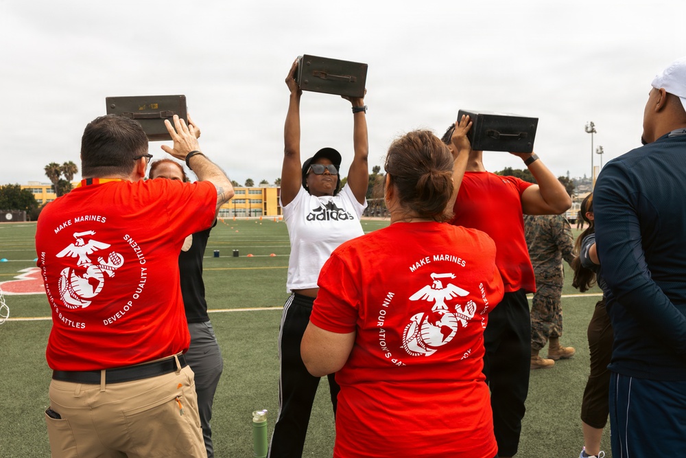 Educators from Texas visit MCRD San Diego