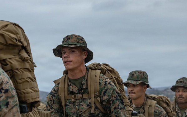 1st MLG Marines and Sailors celebrate unit birthday with a 5k Hike