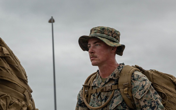 1st MLG Marines and Sailors celebrate unit birthday with a 5k Hike
