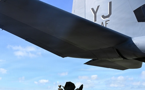 Valiant Shield 2026 - USAF-USMC Joint HIMARS loading on C130J