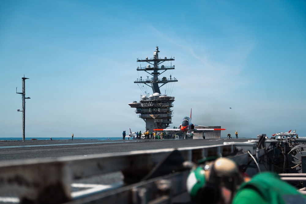 IKE conducts carrier qualifications with CNATRA