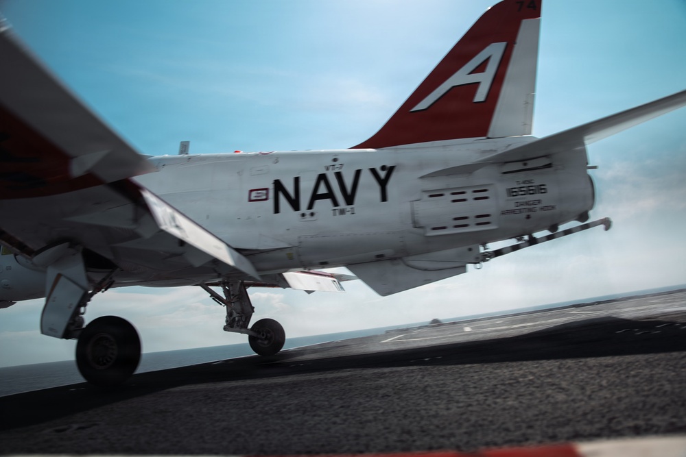 IKE conducts carrier qualifications with CNATRA