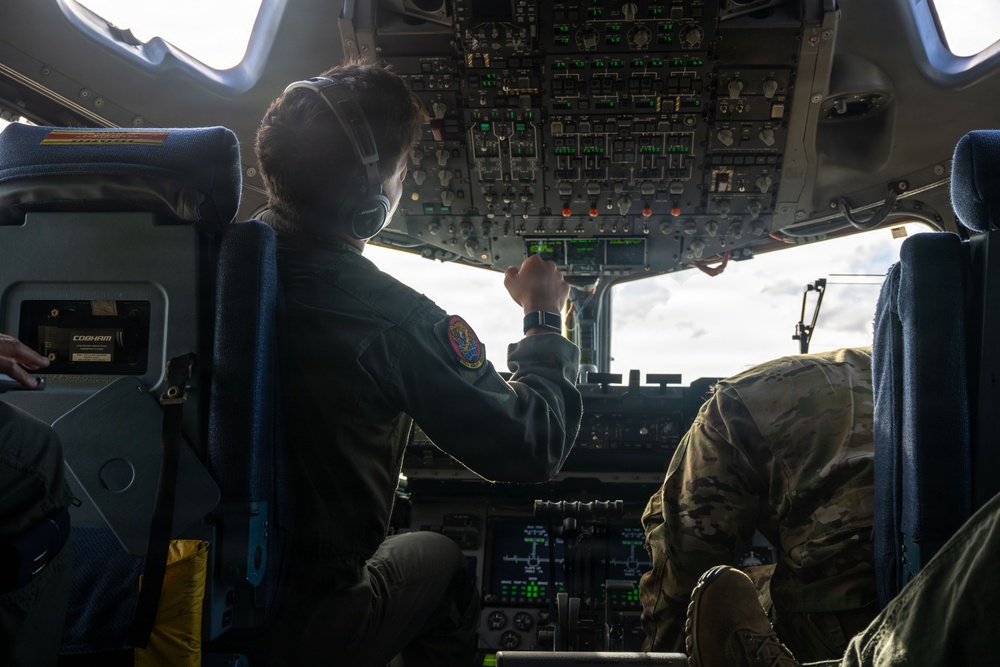 535th Airlift Squadron performs routine training