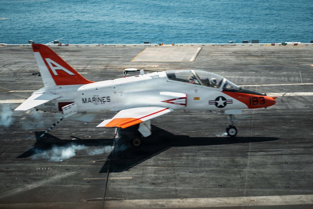 IKE conducts carrier qualifications with CNATRA