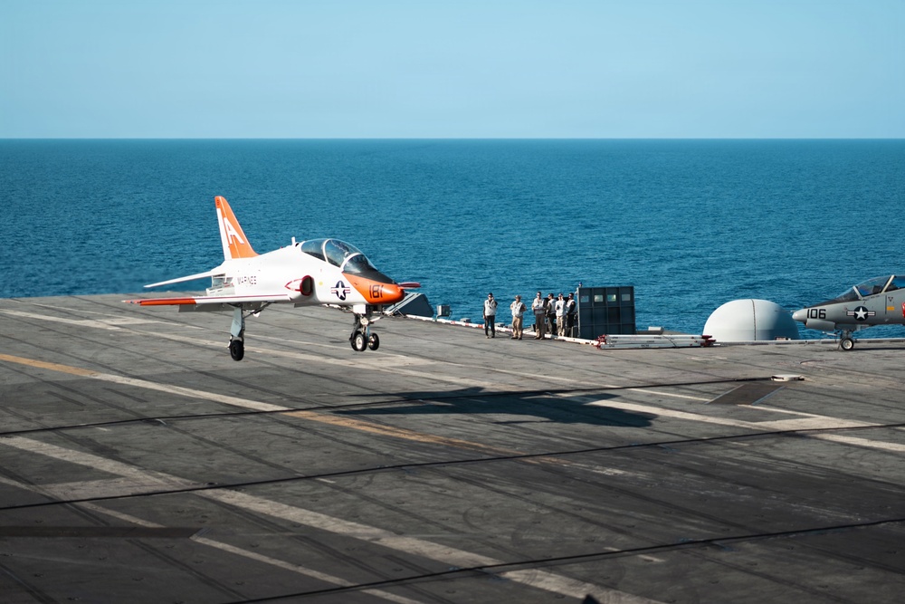 IKE conducts carrier qualifications with CNATRA