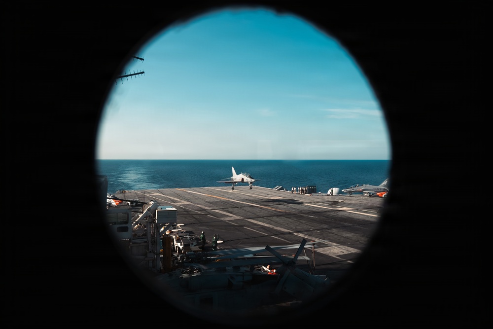 IKE conducts carrier qualifications with CNATRA