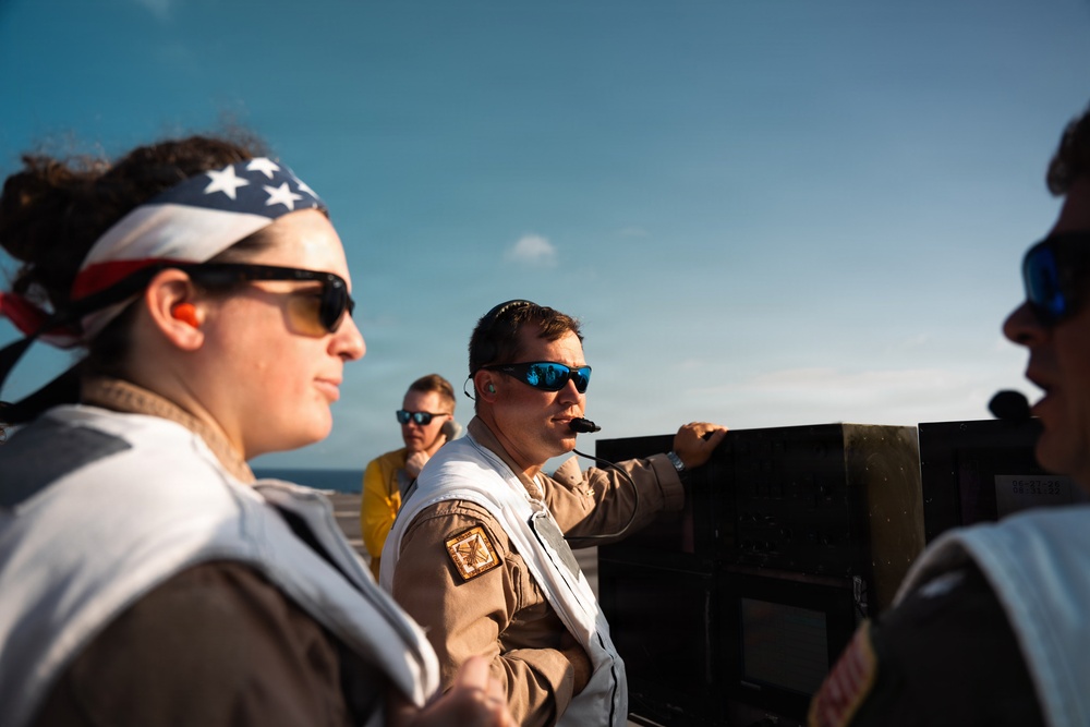 IKE conducts carrier qualifications with CNATRA