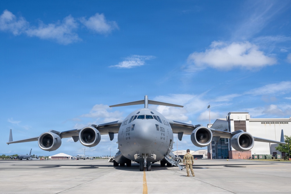 535th Airlift Squadron performs routine training