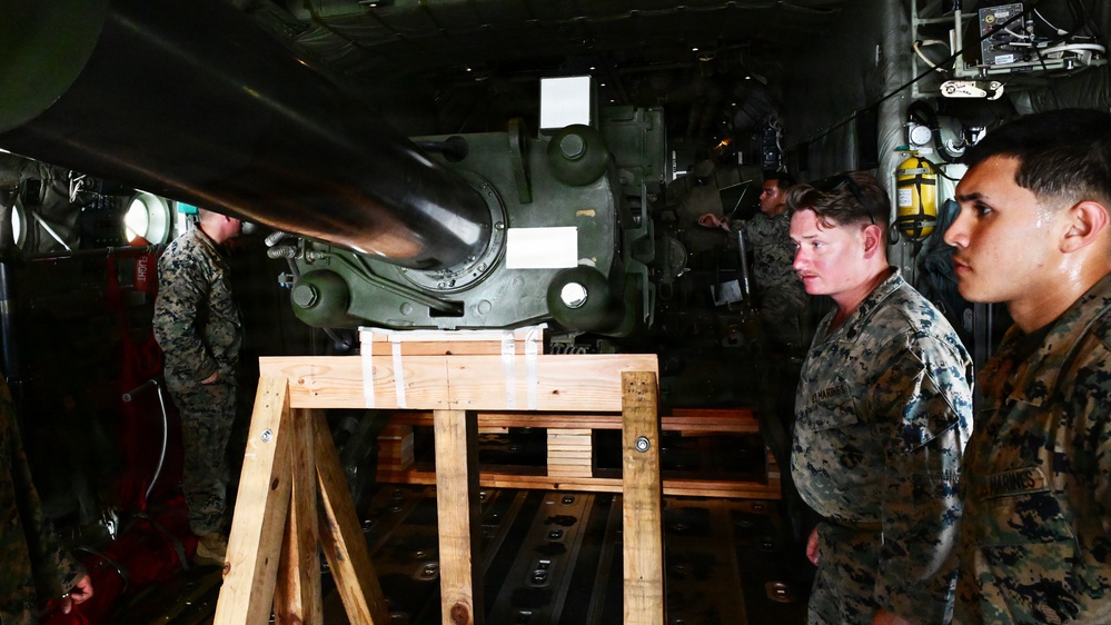 Valiant Shield 2026 - USAF-USMC Joint HIMARS loading on C130J
