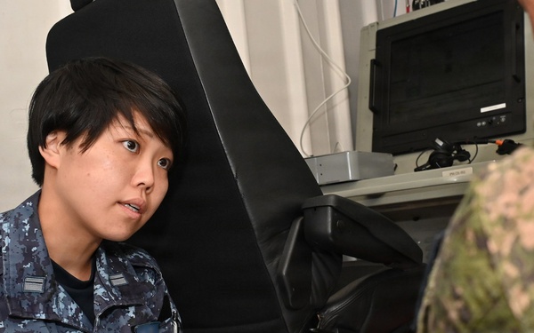 JMSDF Medical Personnel Conduct TCCC Training Aboard Canadian ship