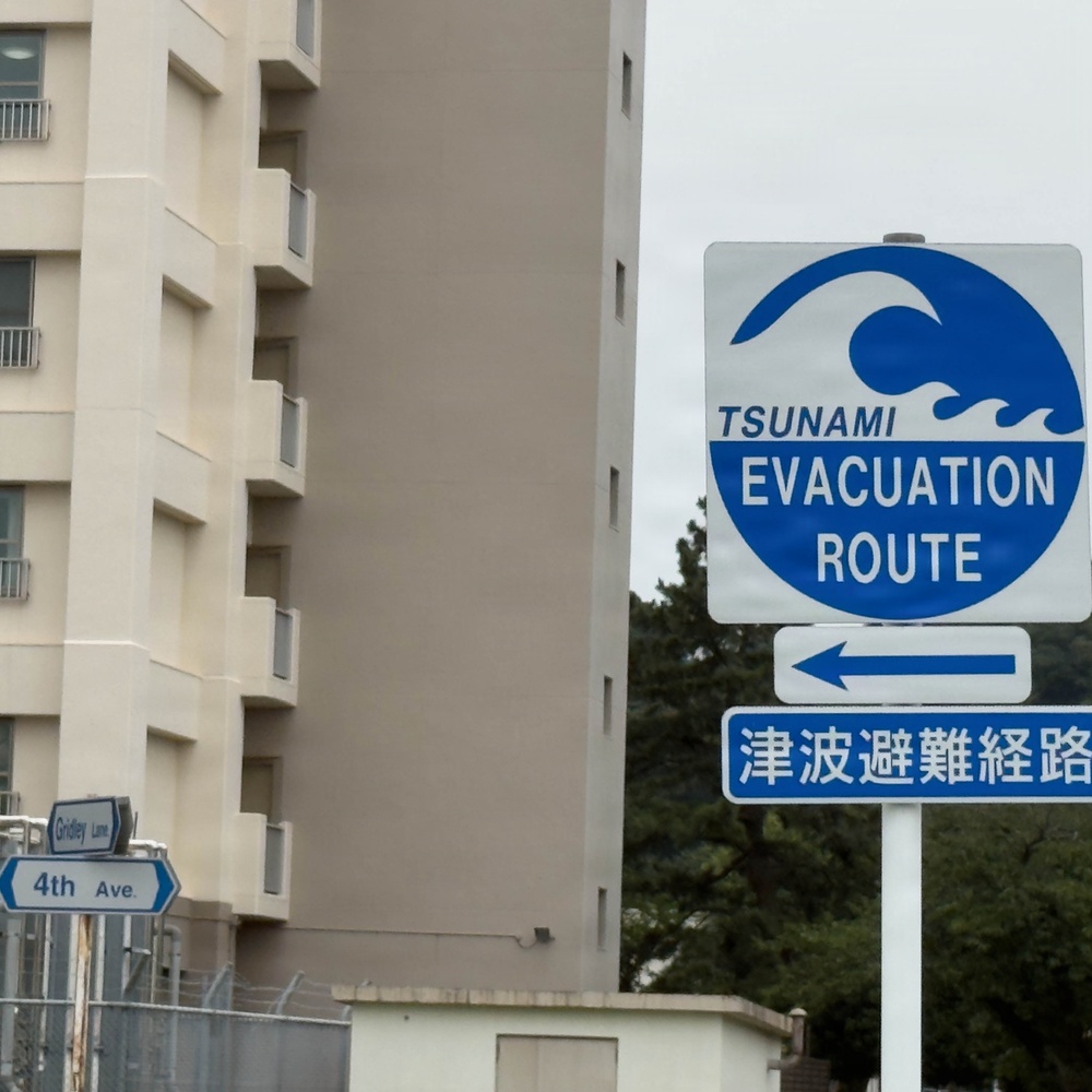 CFAY Tsunami Evacuation Signs