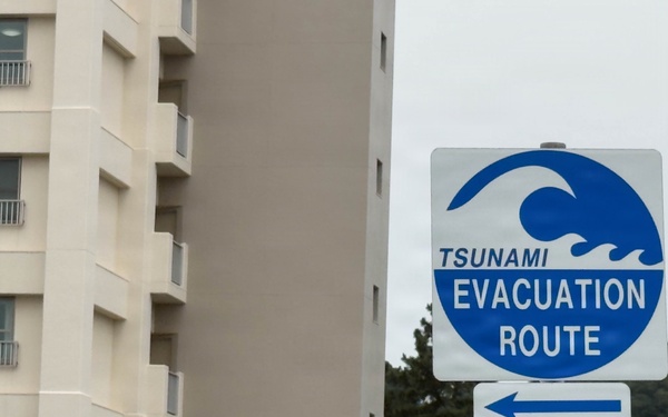 CFAY Tsunami Evacuation Signs