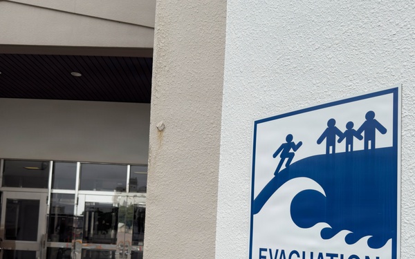 CFAY Tsunami Evacuation Signs