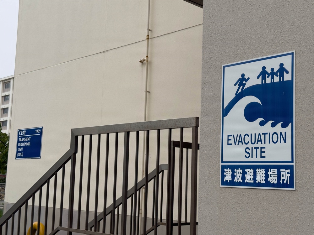 CFAY Tsunami Evacuation Signs