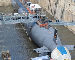 USS Illinois successfully undocks at Pearl Harbor Naval Shipyard