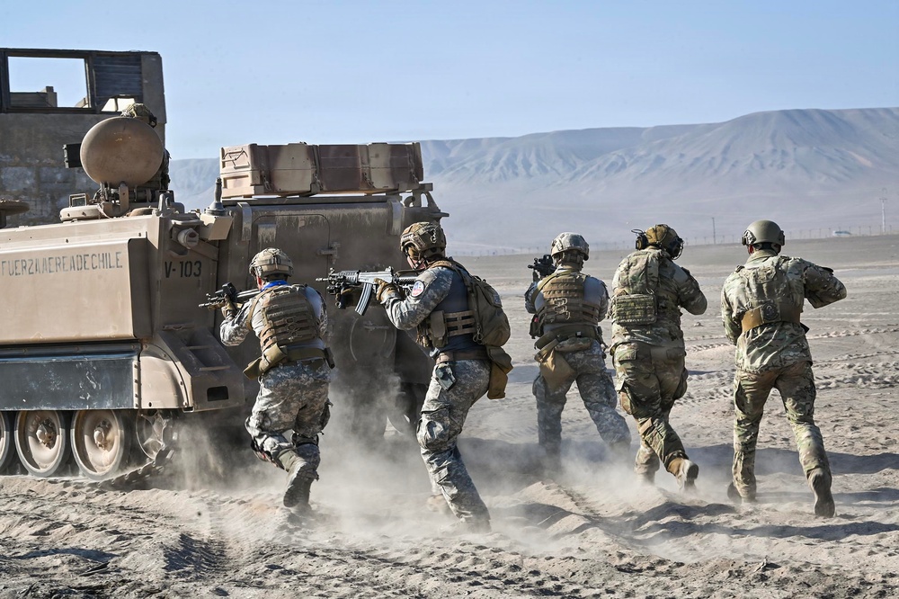Dust, 50-Cals, Teamwork: Texas ANG, Chilean security forces train together during Salitre 2026