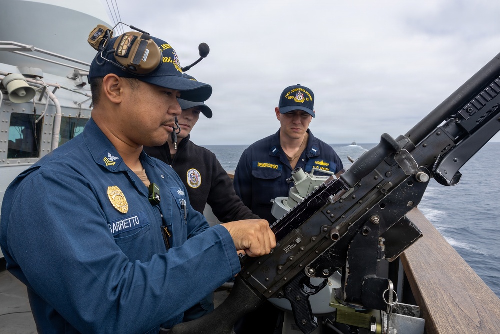 USS John Paul Jones (DDG 53) conducts live fire exercise