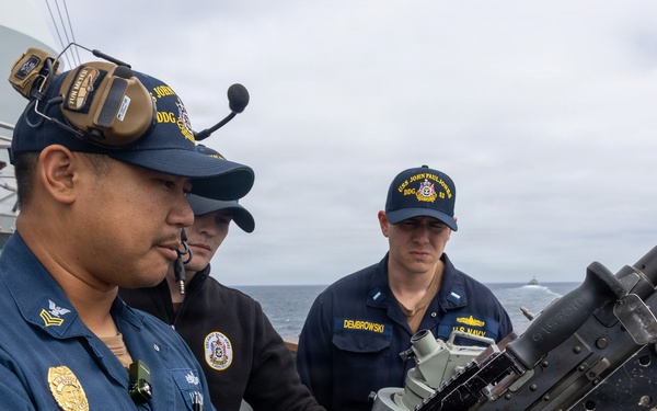 USS John Paul Jones (DDG 53) conducts live fire exercise