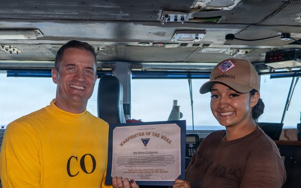 USS George Washington Recognizes Airwing Warfighter of the Week