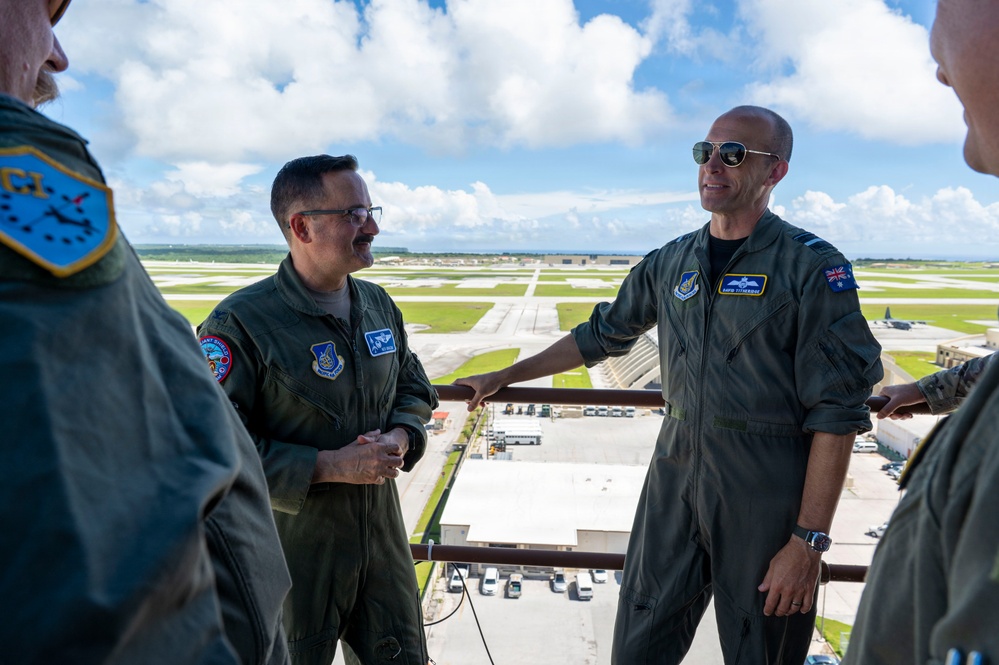 Air Vice Marshal Titheridge tours the Forward Edge