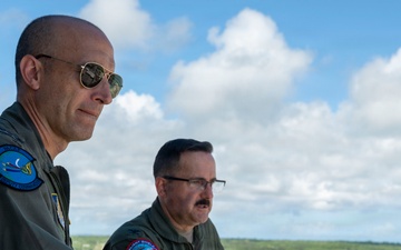 Air Vice Marshal Titheridge tours the Forward Edge
