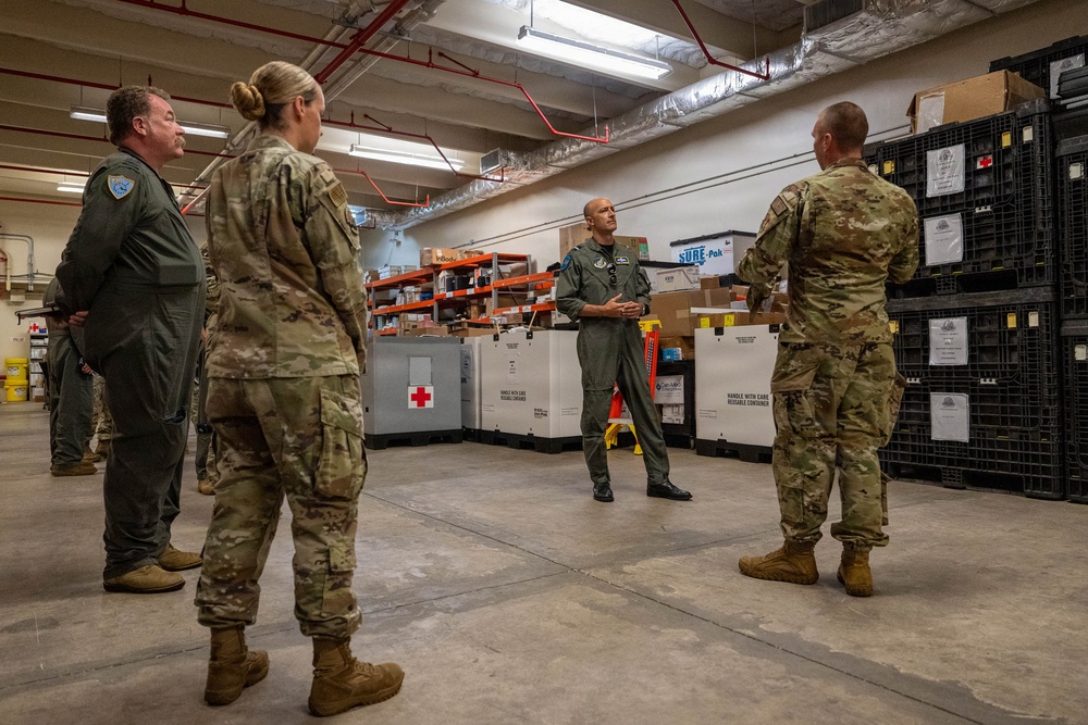 Air Vice Marshal Titheridge tours the Forward Edge