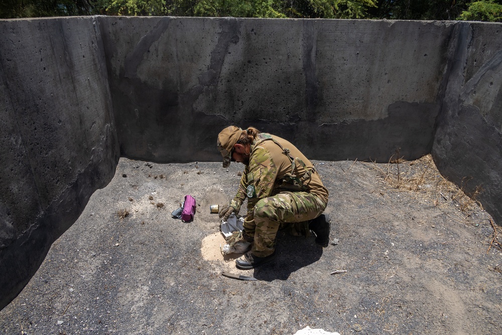 Multinational Explosive Ordnance Disposal technicians train during RIMPAC 26