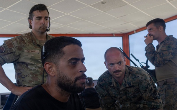 Marines and Airmen work along side Venezuelan ATCs