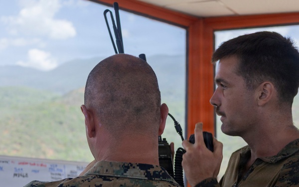 Marines and Airmen work along side Venezuelan ATCs