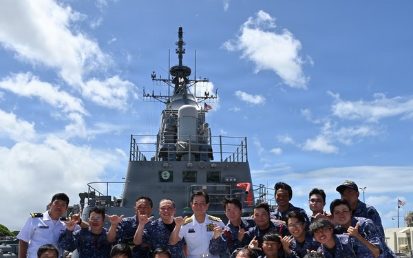 Chief of Staff, JMSDF Visits JS Kongo and Air Squadron 5  During RIMPAC 2026