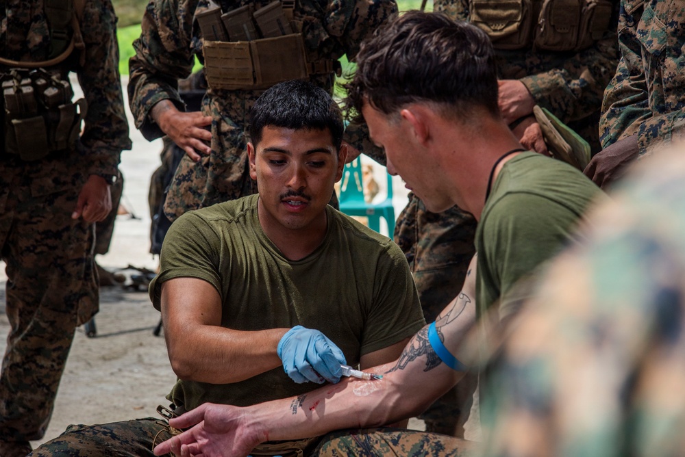 U.S., Philippine Marines train tactical combat casualty care during KAMANDAG 10