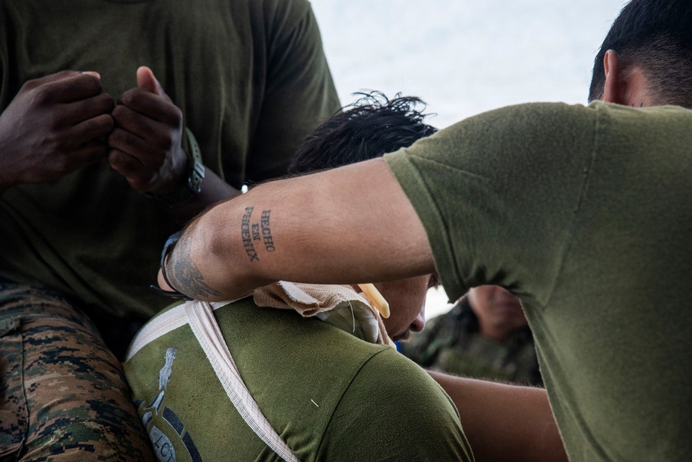 U.S., Philippine Marines train tactical combat casualty care during KAMANDAG 10