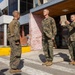 MajGen Jarrard promotes a Marine to NCO
