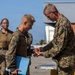 MajGen Jarrard promotes a Marine to NCO