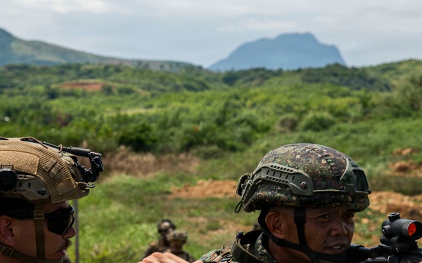 U.S. Marines participate in military operations in urban terrain training during KAMANDAG 10